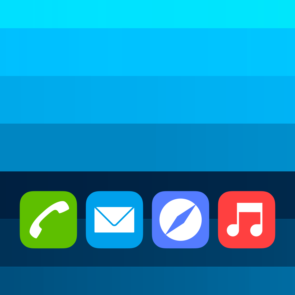 Color Docks - Set Your Creativity Free with Unique Overlays for the Dock Bar Area of Your Home Screen Wallpapers