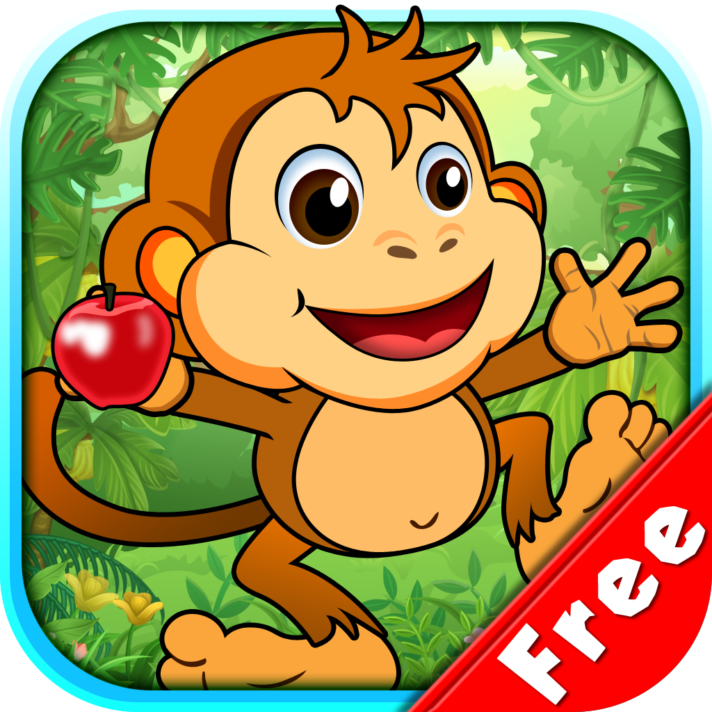 Baby Monkey's Life Free - Jump & Take Fruits in Jungle icon