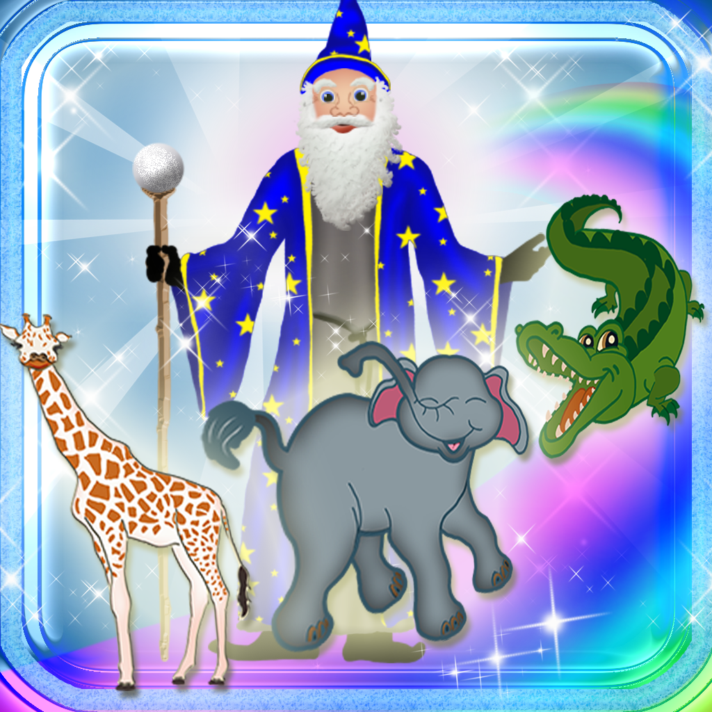 123 Learn Animals Magical Kingdom - Wild Animals Learning Experience Catch Game icon