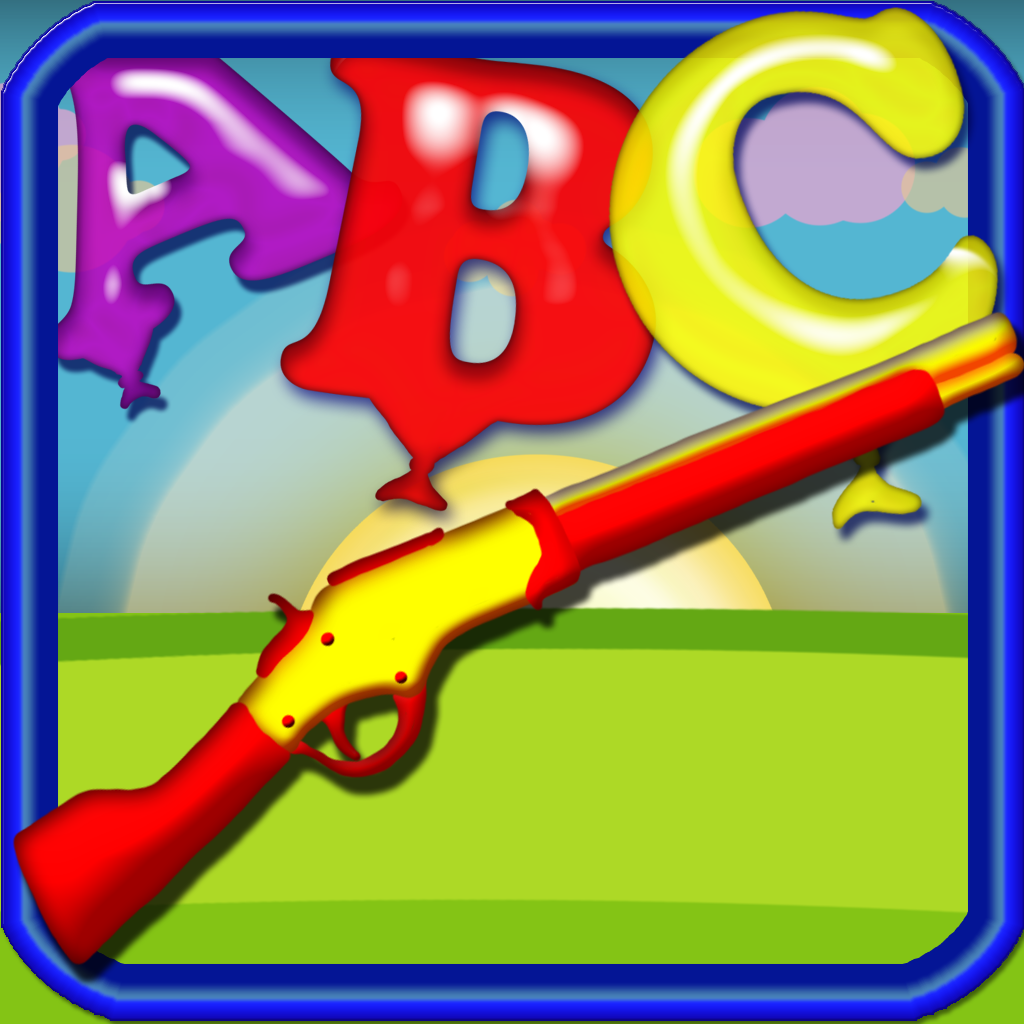123 ABC Shoot - The Alphabet Amusement Park Balloons Letters Shooting Game icon