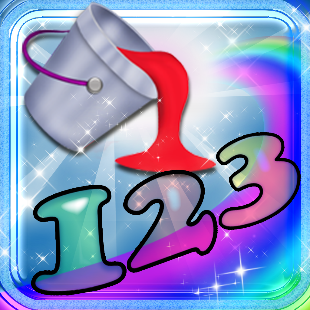 123 Numbers Magical Kingdom - Count Learning Experience Coloring Pages Game icon