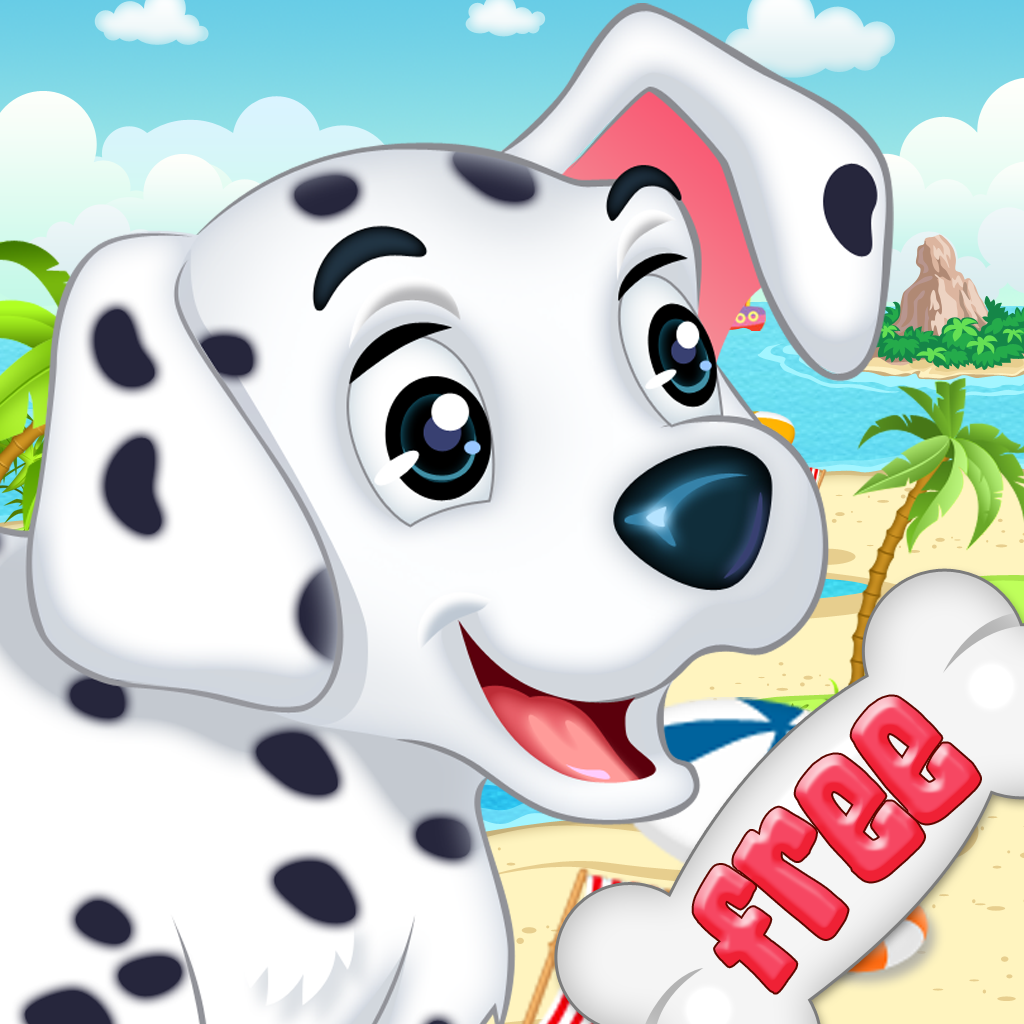 Pretty Dog Runner On Beach FREE - Addictive Running Game! icon