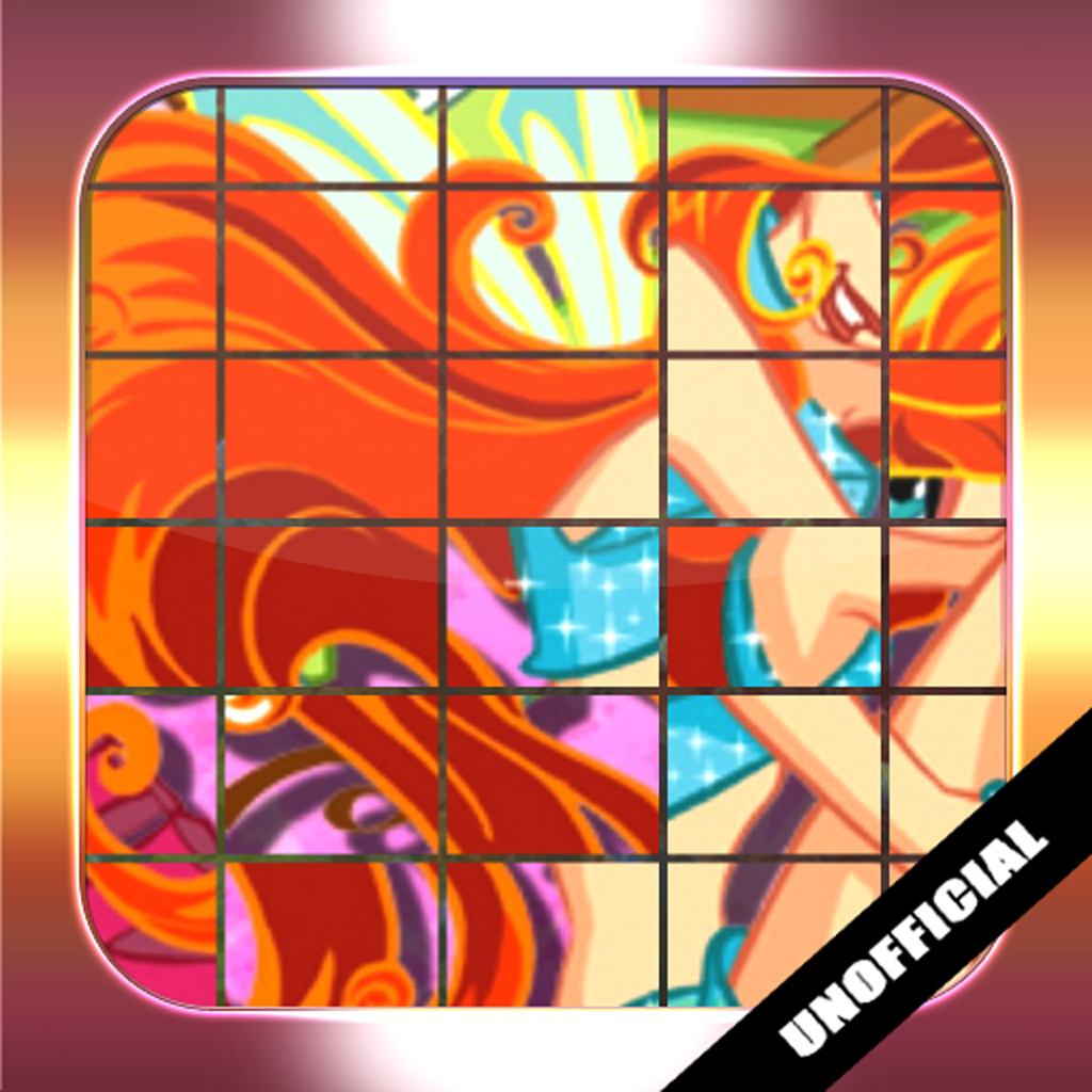 Slide Puzzles for Winx Club (Unofficial Free App) icon