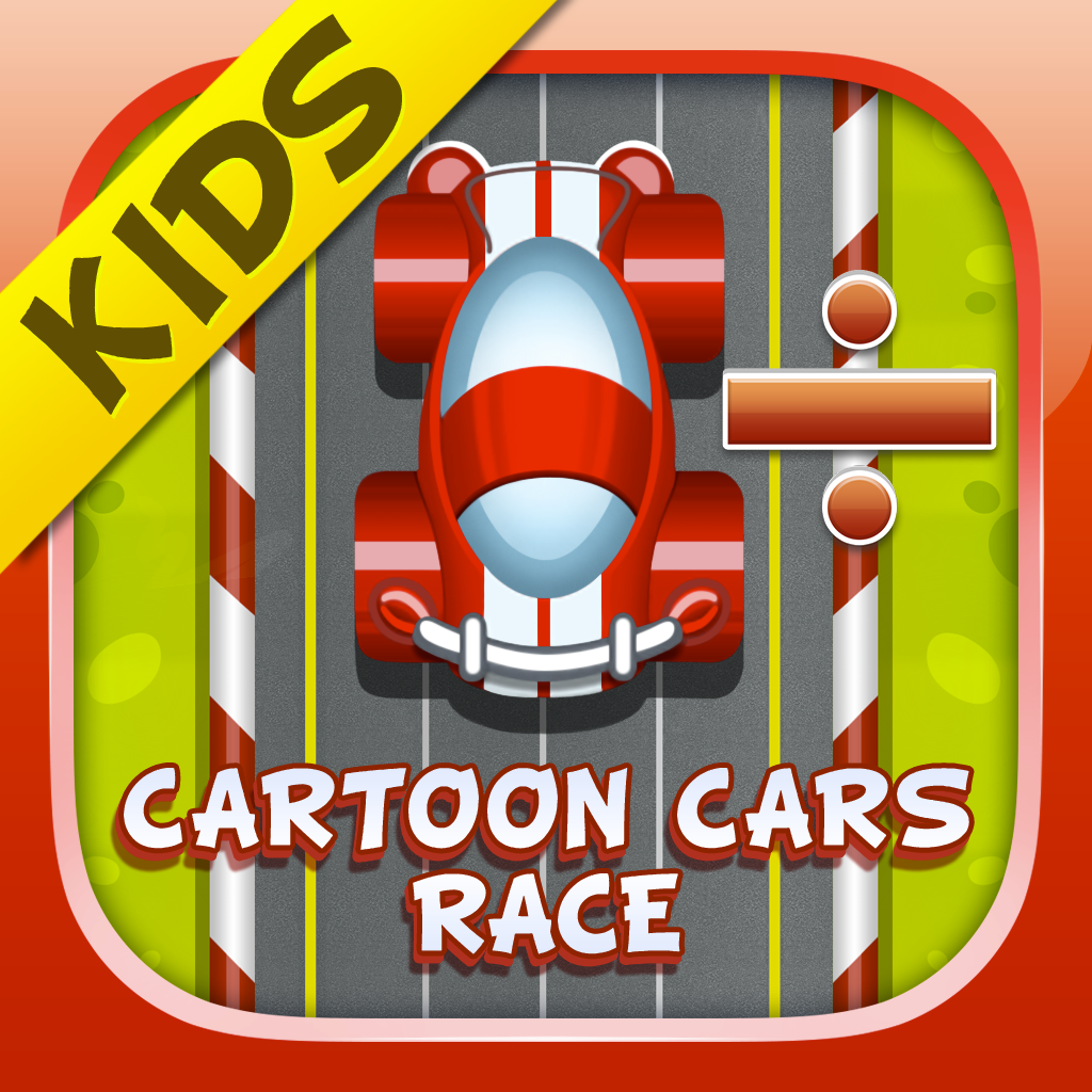 Cartoon Car Division Race for kids icon