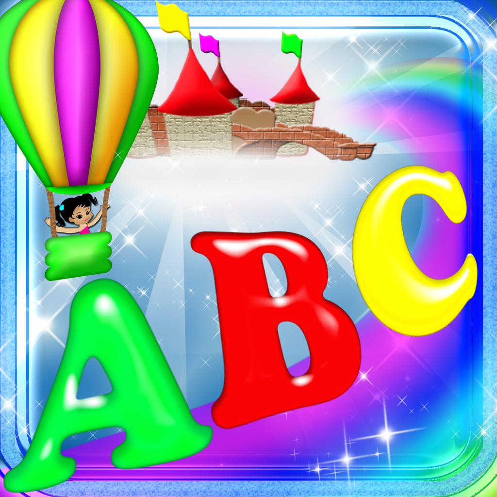 123 ABC Magical Kingdom - Alphabet Letters Learning Experience Hot Air Balloon Simulator Game icon