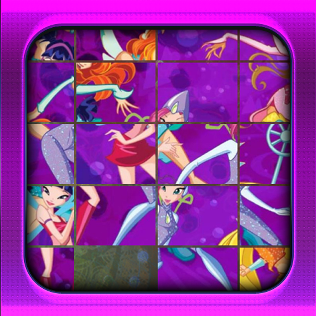 Slides Puzzles for Winx Club (Unofficial Free App) icon
