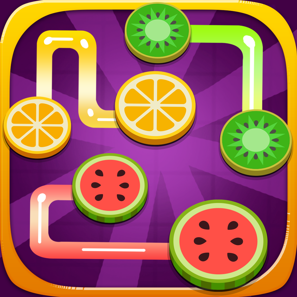 AAA Fruit Flow Free – The Tutti Fruity Splashy Logic Path Matching Colors Game