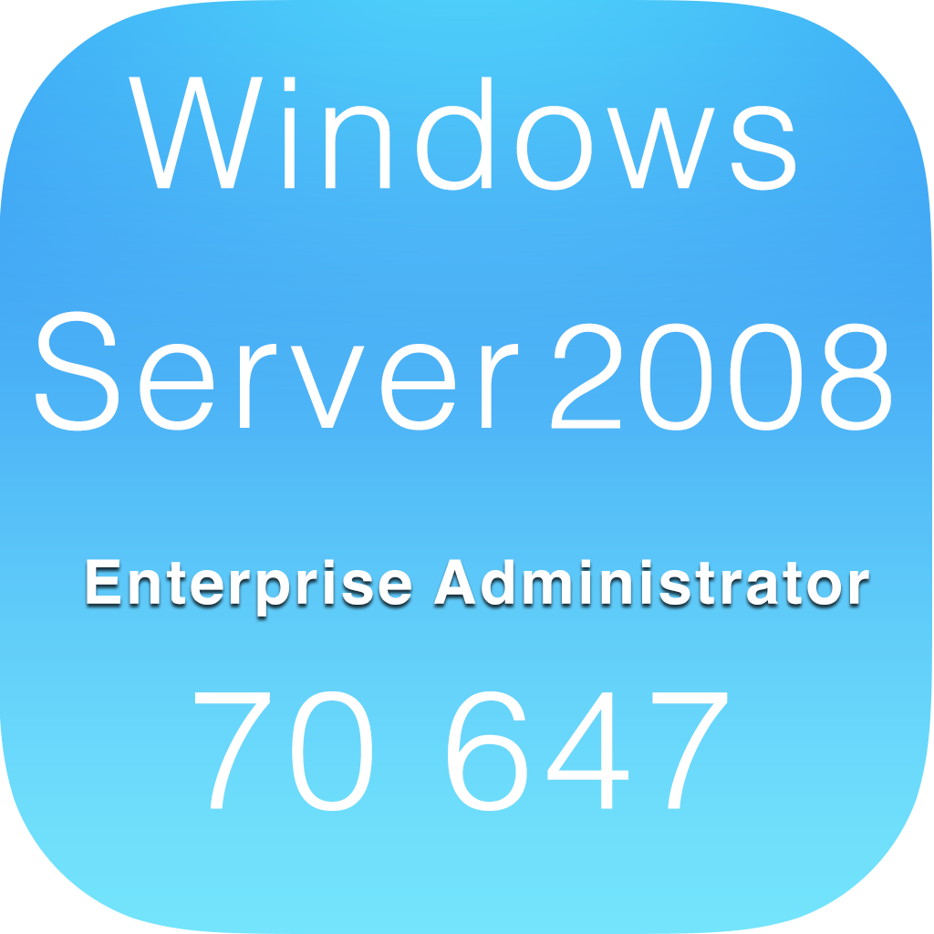 Windows Server 2008 Enterprise Administrator Exam 70 647 icon