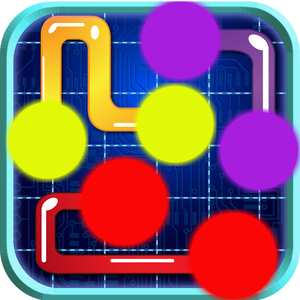 A Dots Connecting Flow Puzzle Free - Match The Dot Line Game icon