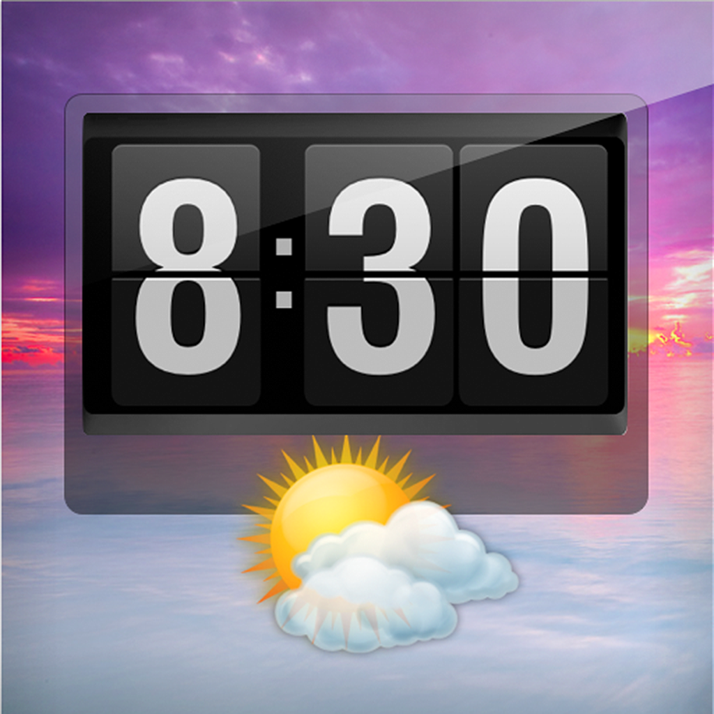 Flip Clock - Beautiful Weather Clock for iPad