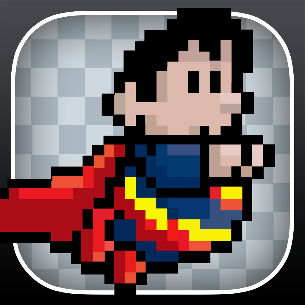 A Pixel Block America Super Hero FREE - Awesome Iron Glider Adventure icon
