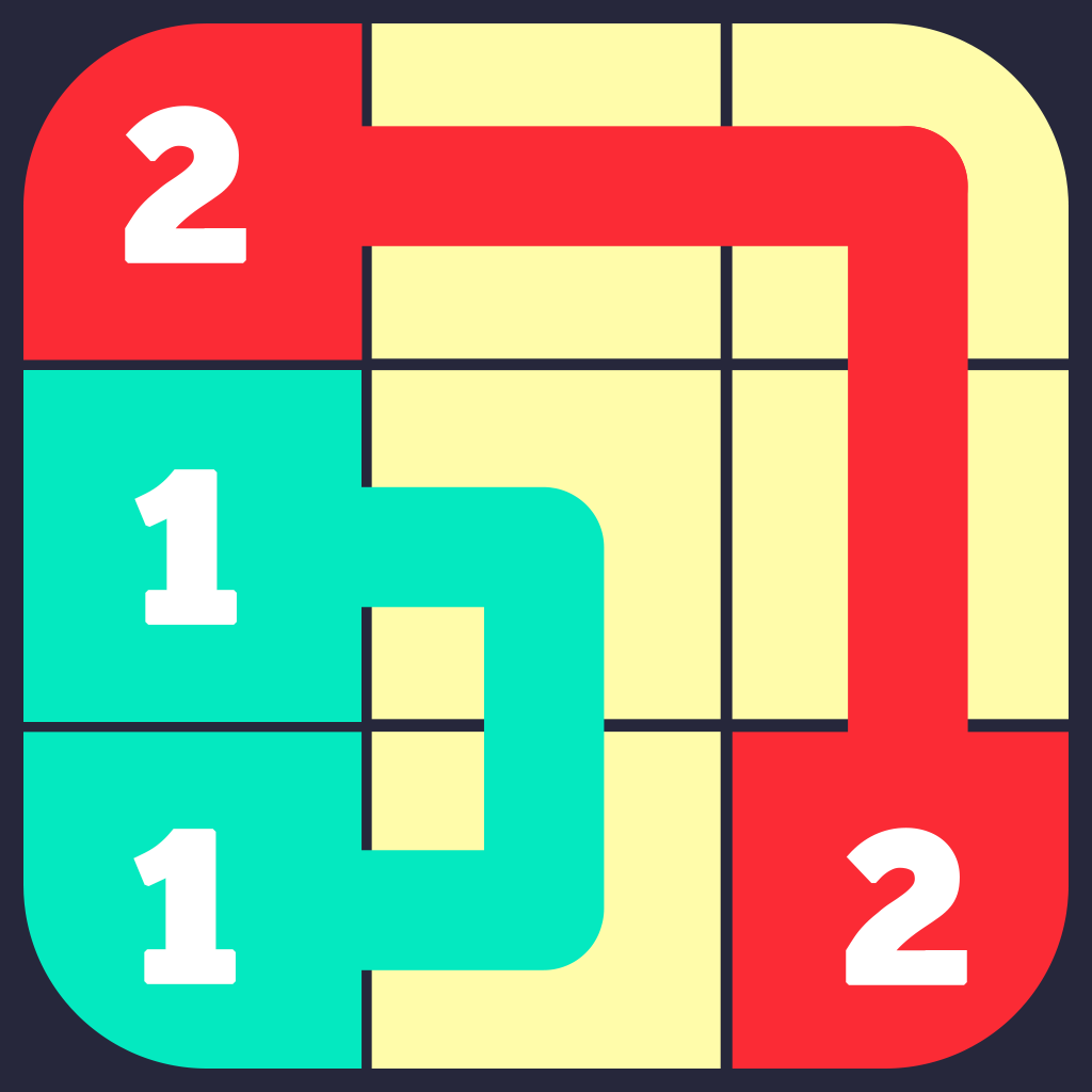 A+ Number Link Free - Logic Path Flow Mania Game App