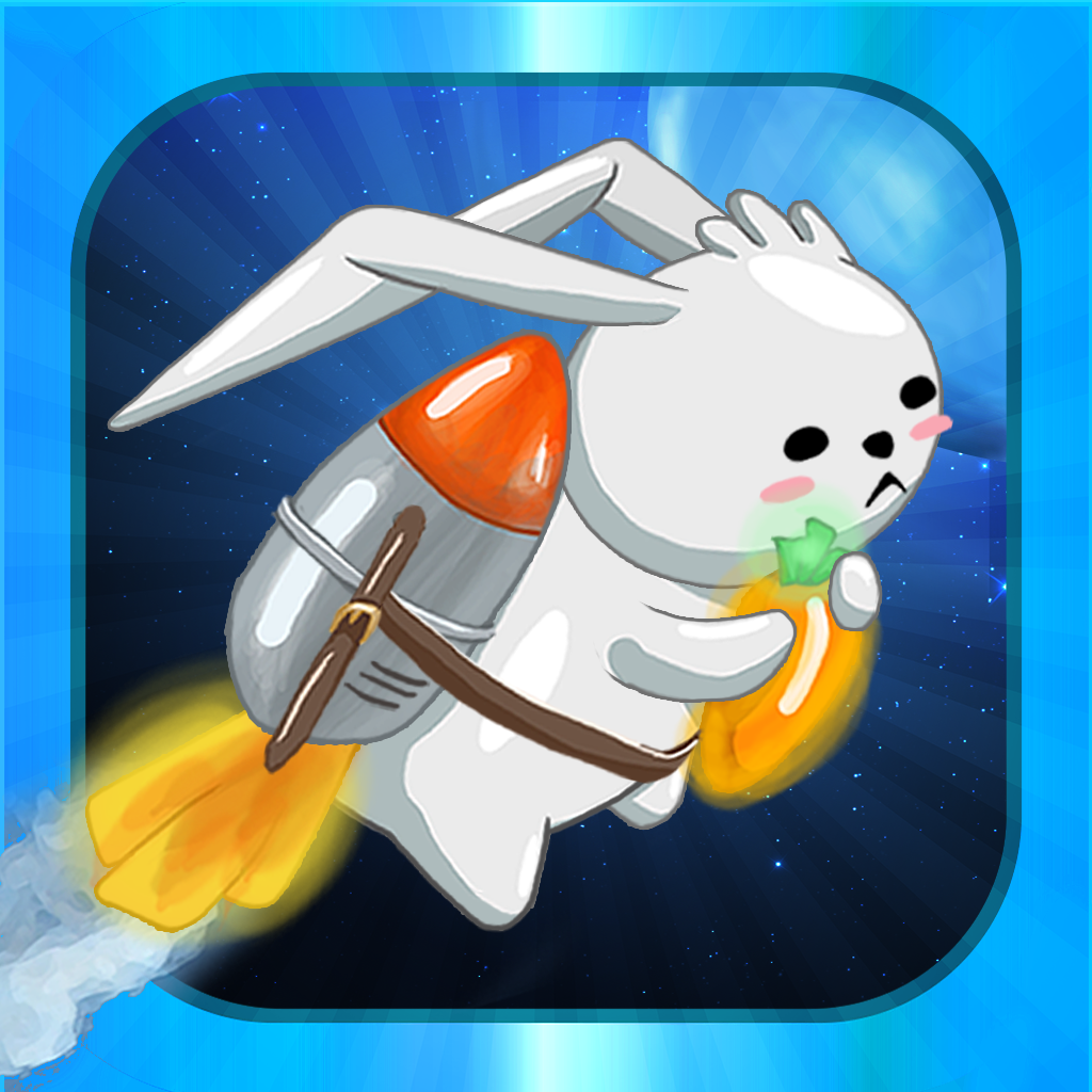 Floppy Jetpack Rabbit - Joyride to the Moon