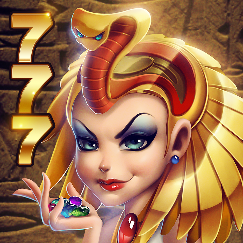 A Mini Cleopatra Slots-FREE (Queen of Egypt Lucky Jewels & Gems Casino Game by Poker Face Apps) icon