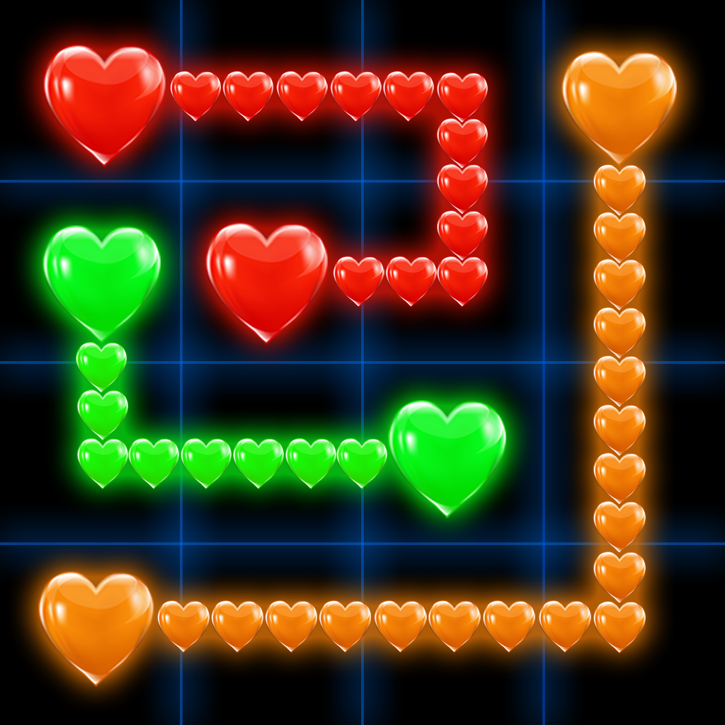 A addictive hearts flow free brain puzzle game:Match your loving hearts icon