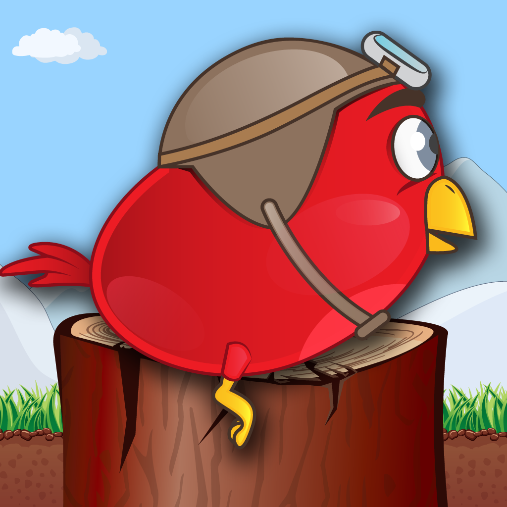 Red Bouncing Bird Flying Ball™ icon