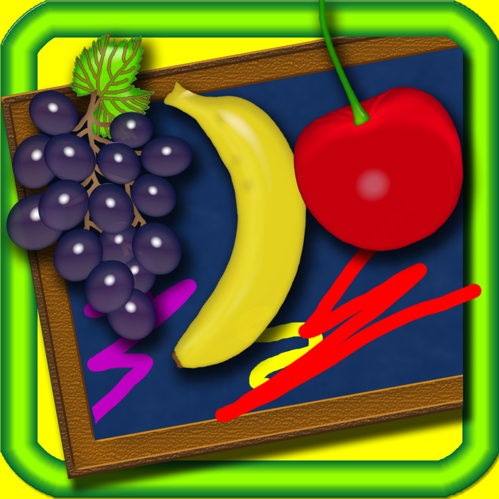 Fruits Colors Draw - Educational Fun Painting Game