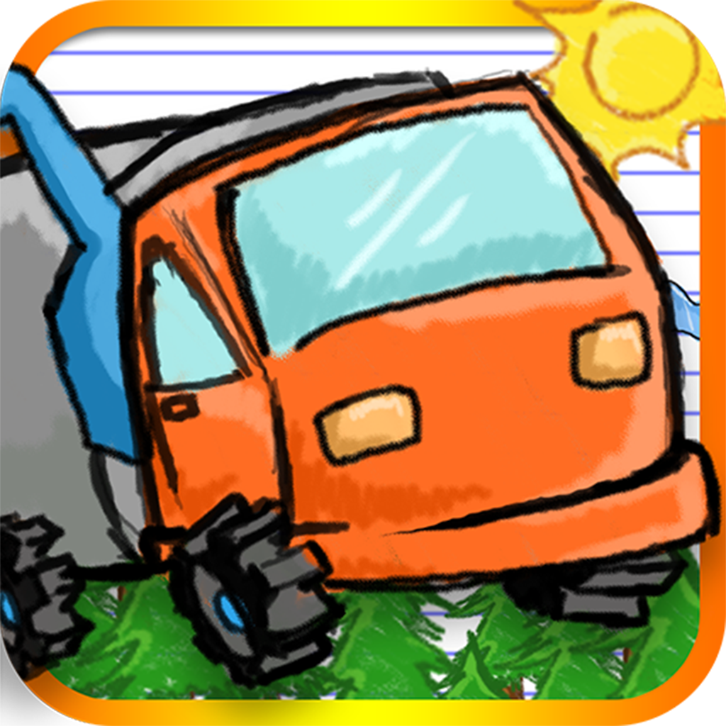 Scribble Mountain Truck Climb - Free Racing Game icon