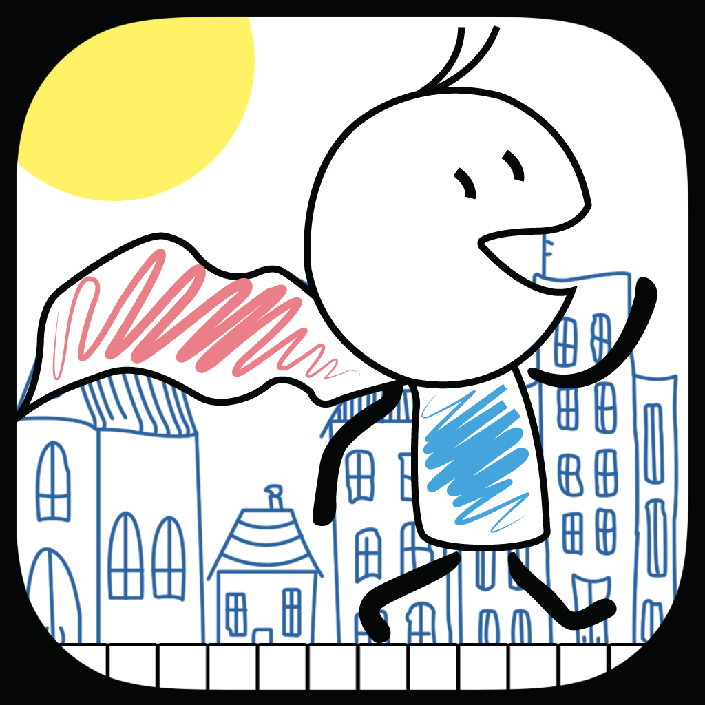 A Doodle Hero Runner FREE - City Super Speed Adventure icon