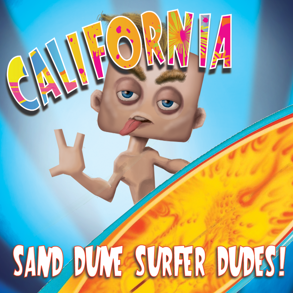 California Sand Dune Surfer Dudes