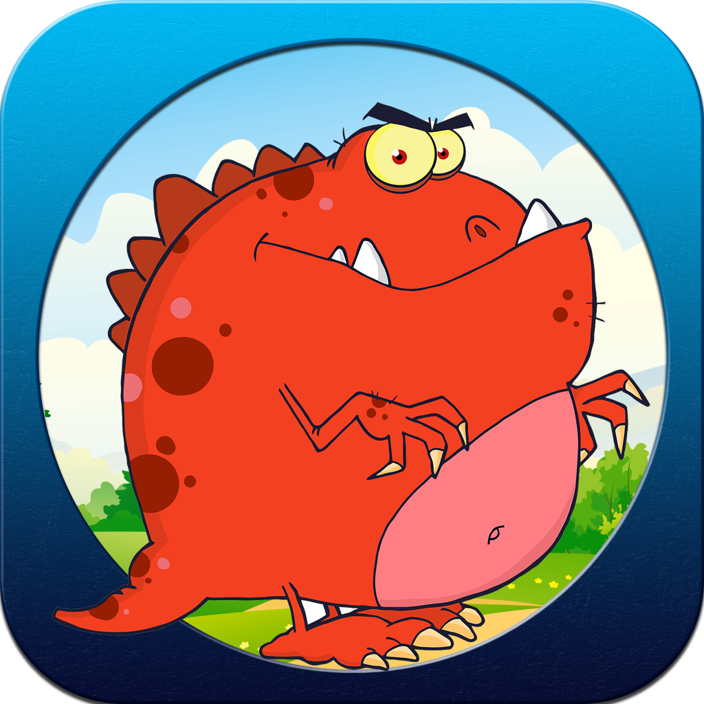 Crazy Dinosaur Splat Pop Puzzle icon