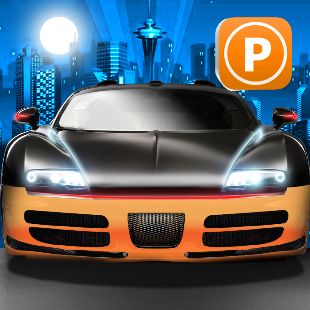 3D Night Parking Simulator - Sports Car City Driving Edition