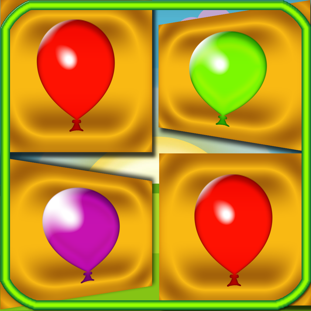 Memory Colors Balloons Cards - Flash Cards Balloons Game - The Best Cards Game icon