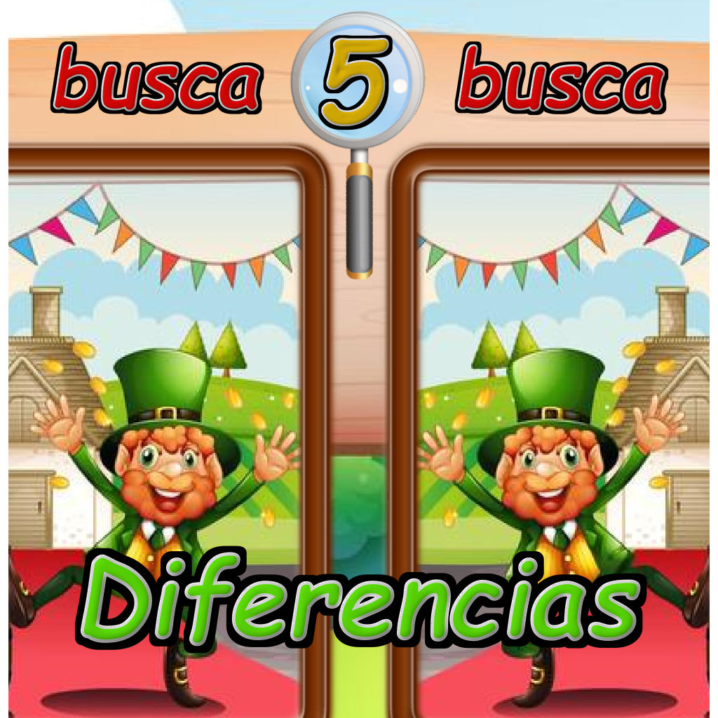 Search and find the 5 differences icon