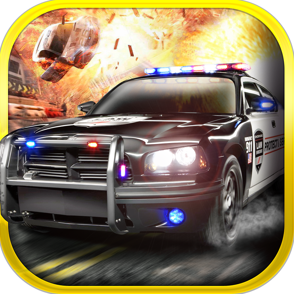 3D Police Drag Racing Driving Simulator Game - Race The Real Turbo Chase icon