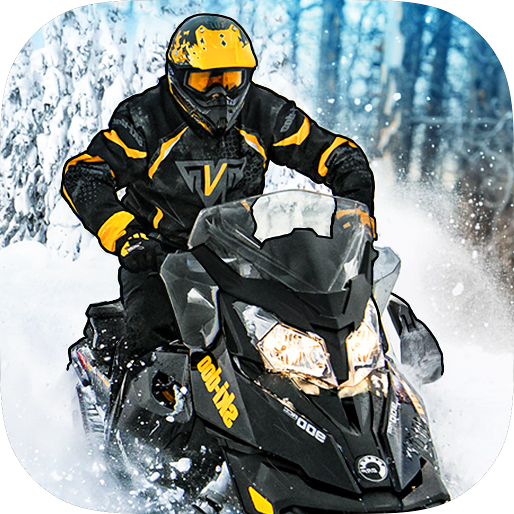 Snowmobile Extreme Winter Racing Game Free icon