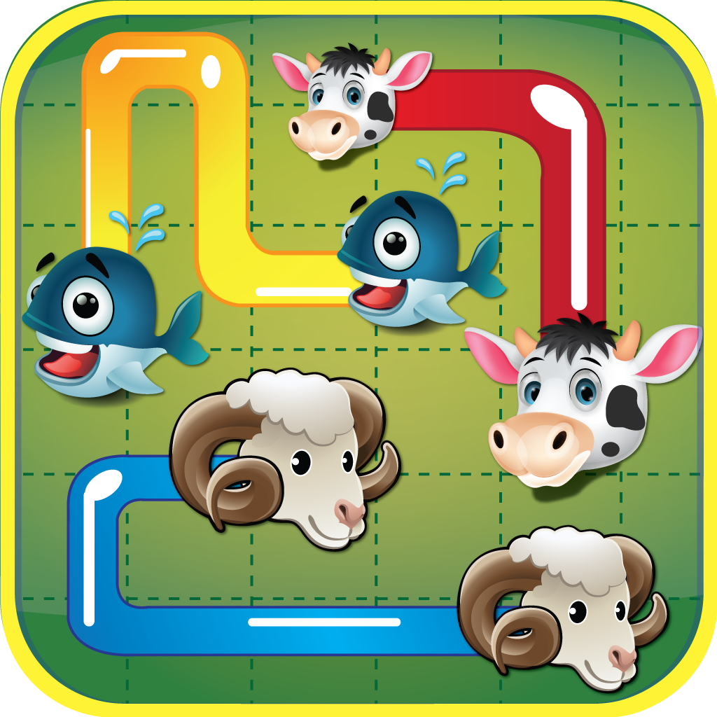 Farm Animal Puzzle - Pet Flow Free Farming Game For Kids,Boys & Girls