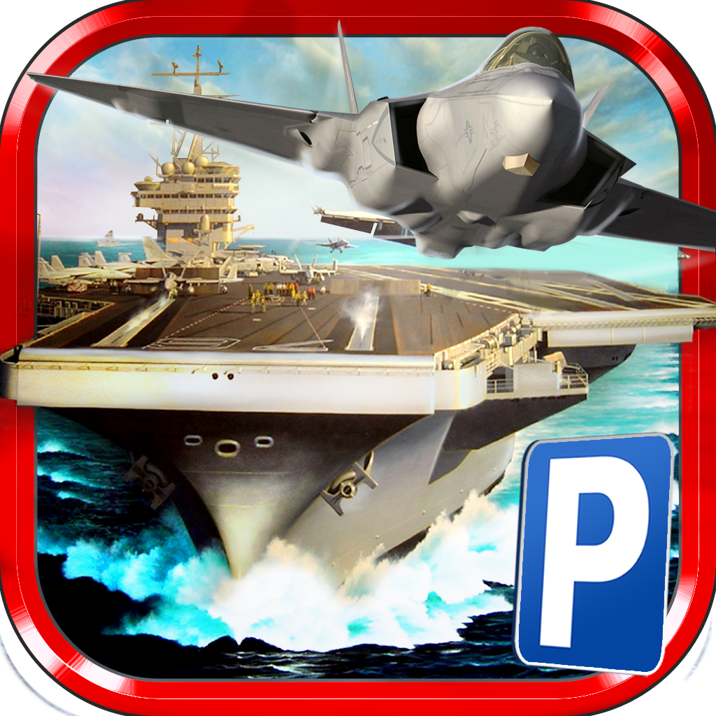 3D Airplane Parking Simulator Game - Real Aircraft Carrier Driving Test Sim icon