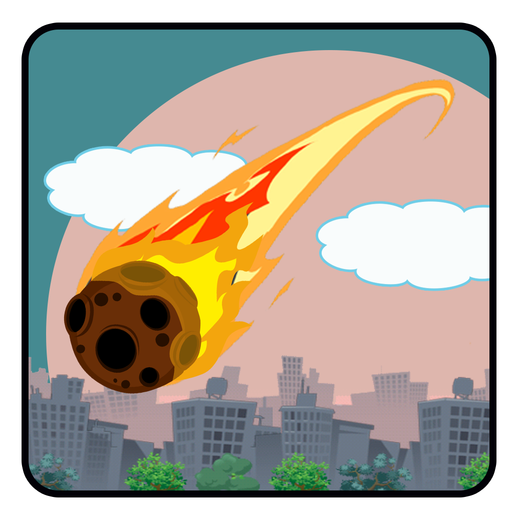City Sky Defense - Protect world from falling meteors and aliens with powerful mega bombs icon