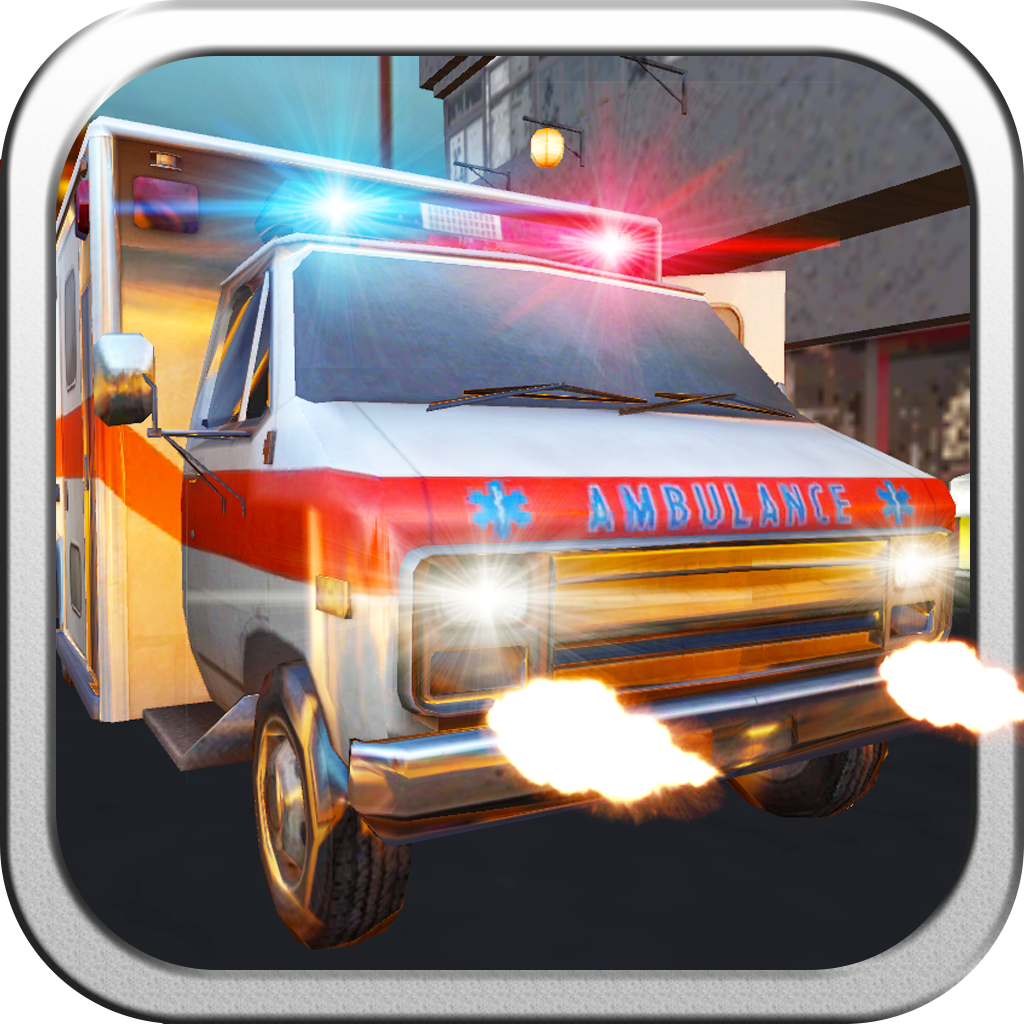Ambulance Street Gun Night Racer Free icon