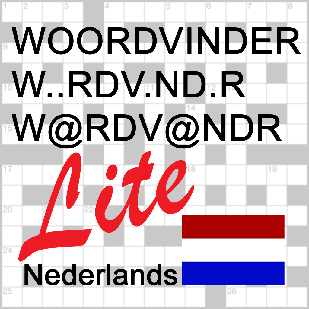 NL Woordvinder Nederlands/Dutch Lite - find the best words for crossword, Wordfeud, Scrabble, cryptogram, anagram, spelling and rhyme
