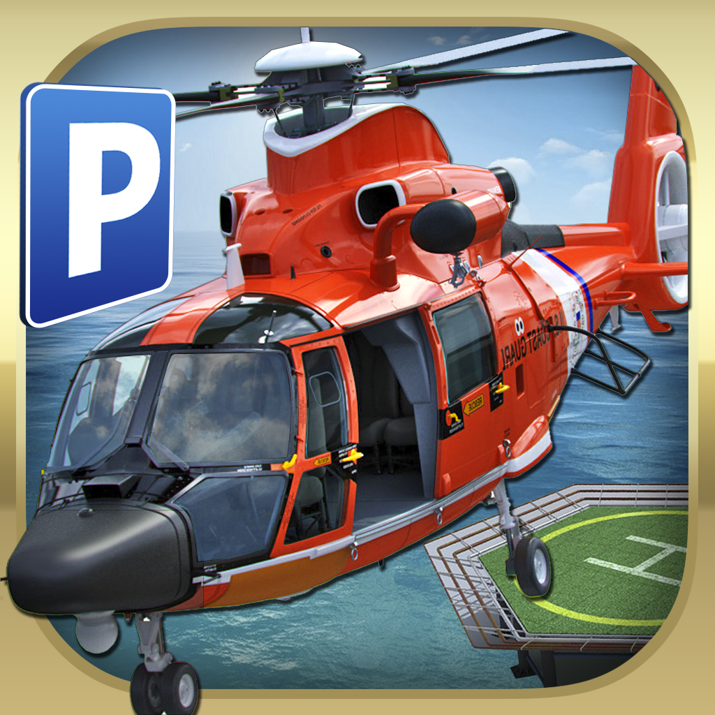 3D Helicopter Parking Simulator Game: Real Heli Flying Driving Test Run Park Sim Games