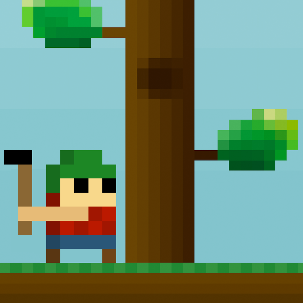 Pixelman - The Tiny 8-Bit Lumberjack