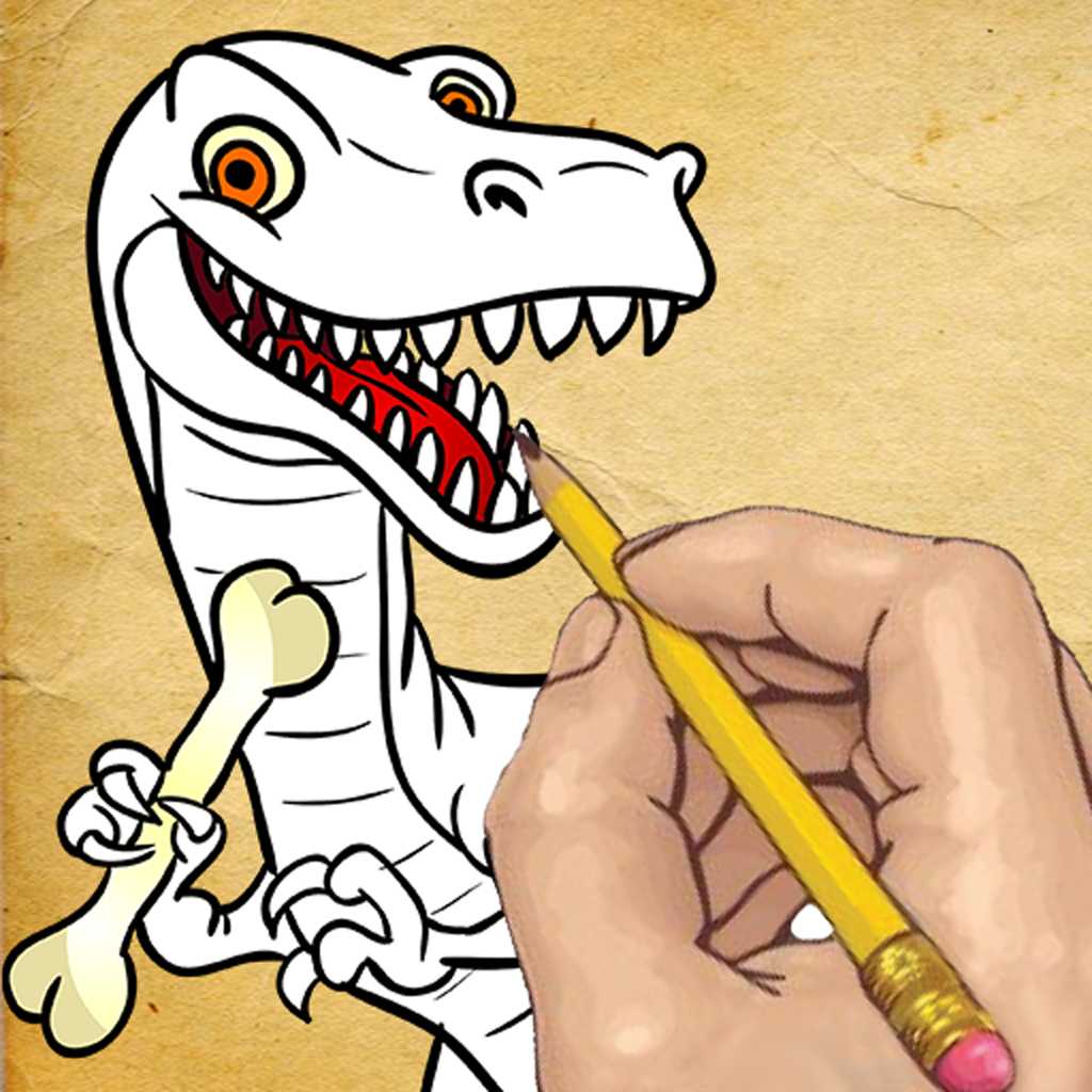 How To Draw : Cute Dinosaurs