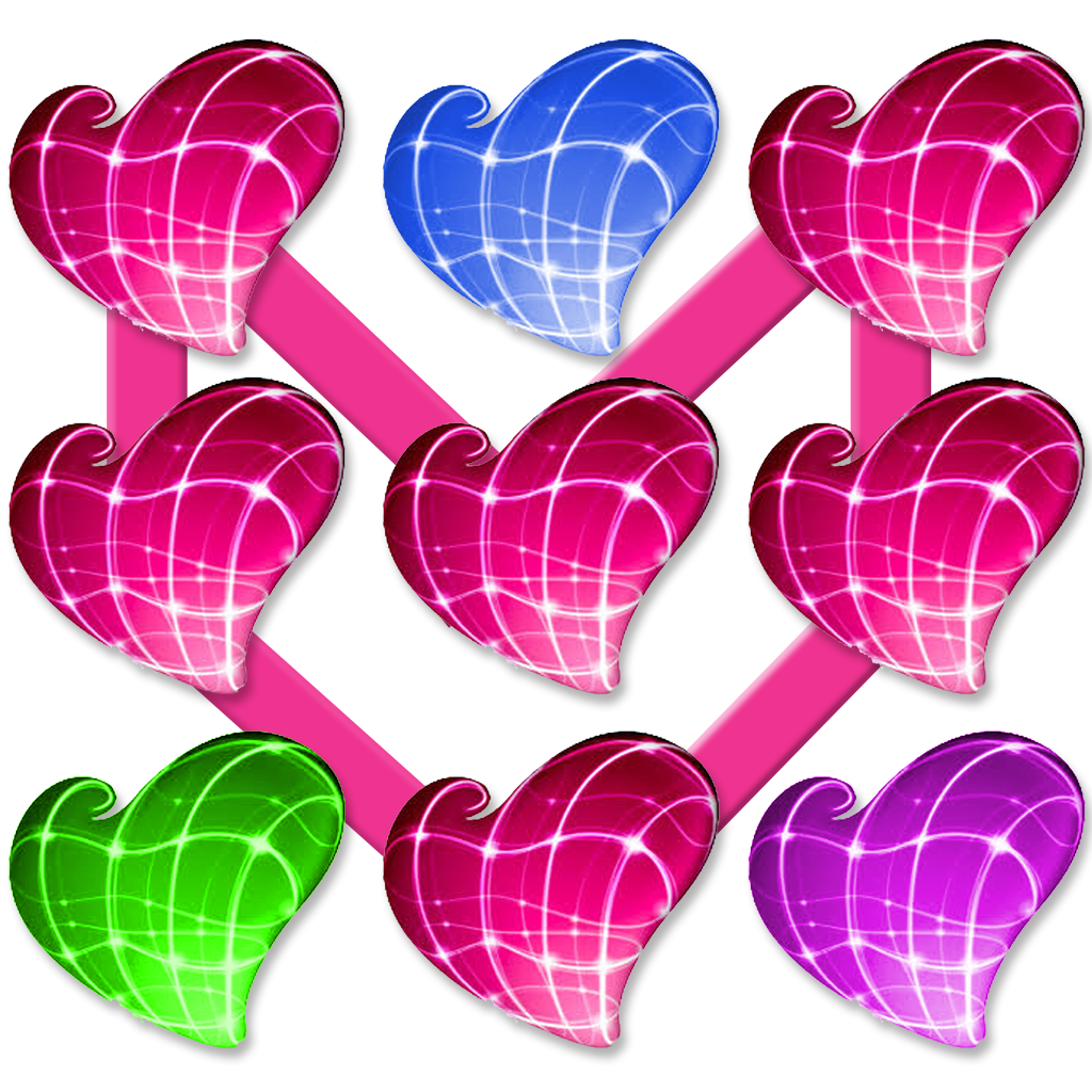 Super Heart Flow - Time To Connecting Colorful Love dots icon