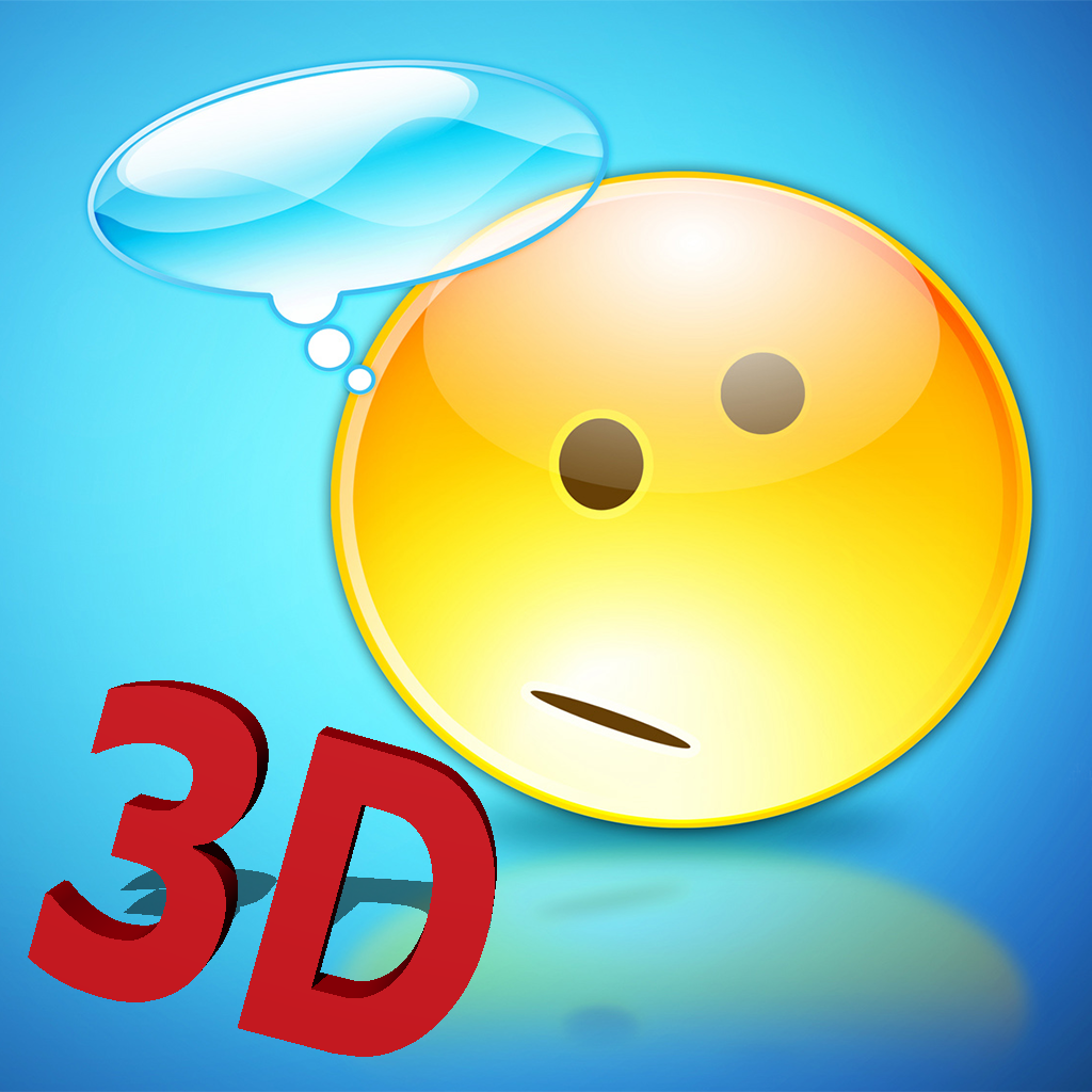 3D Emoji and Emoticon Pro - Smiley Icons for WhatsApp, Twitter, Facebook and other messengers.