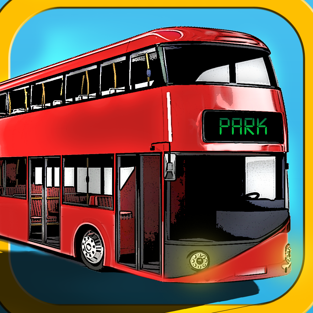 A 3D Bus Parking Challenge PRO - Full eXtreme Double Decker Driving Version icon