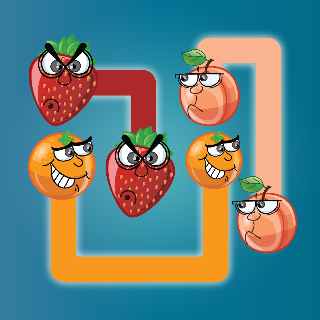A Flow Free Puzzle Game - Match and Connect the Fruit Pairs