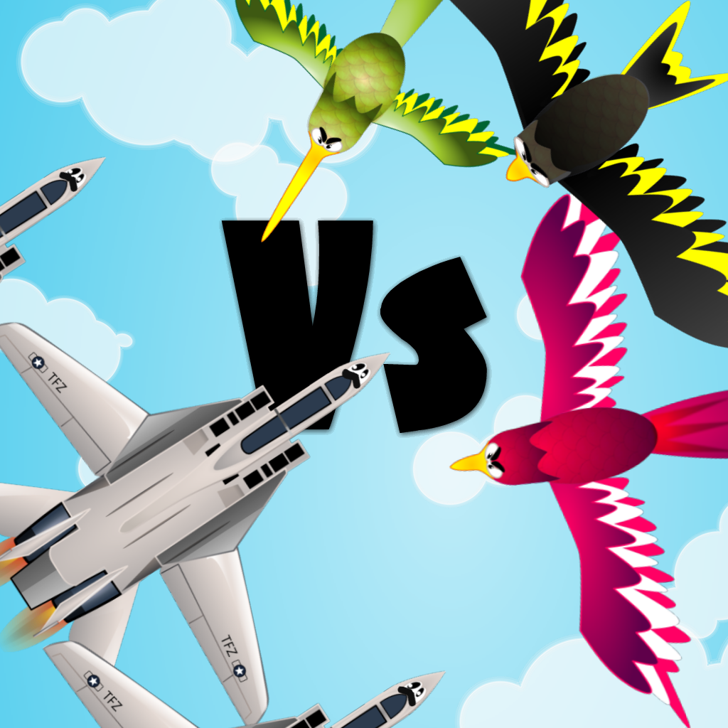 Angry Planes Vs Idiot Birds - Battle For The Skies Free Air Racing Game