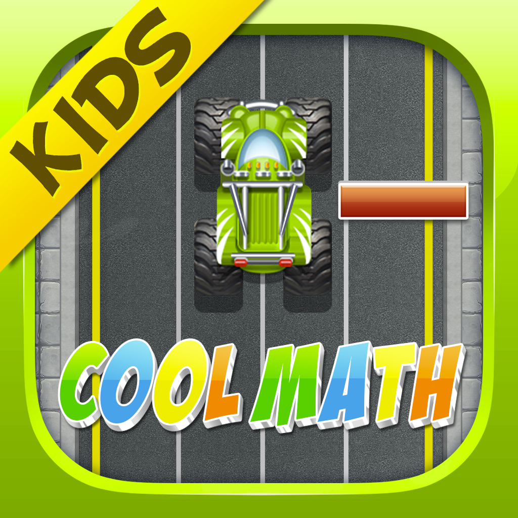 Monster Truck Subtraction Race for kids icon
