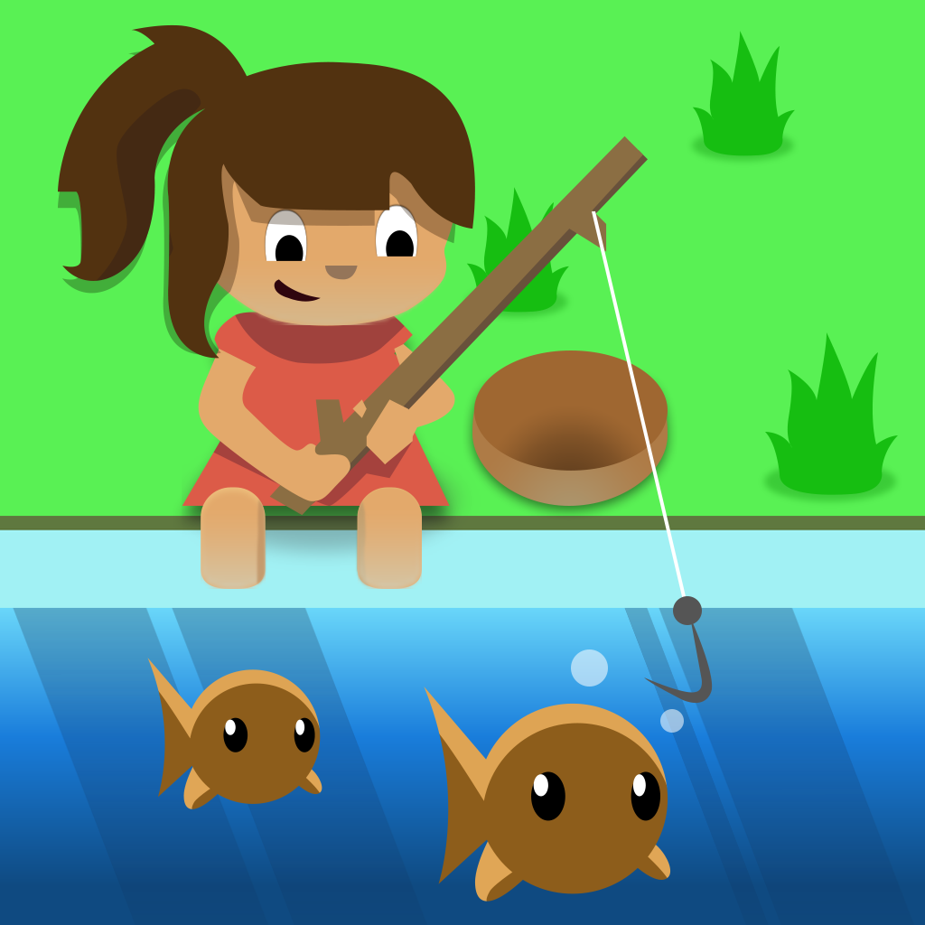 Fishing in the dark Addictive-----fish farm icon