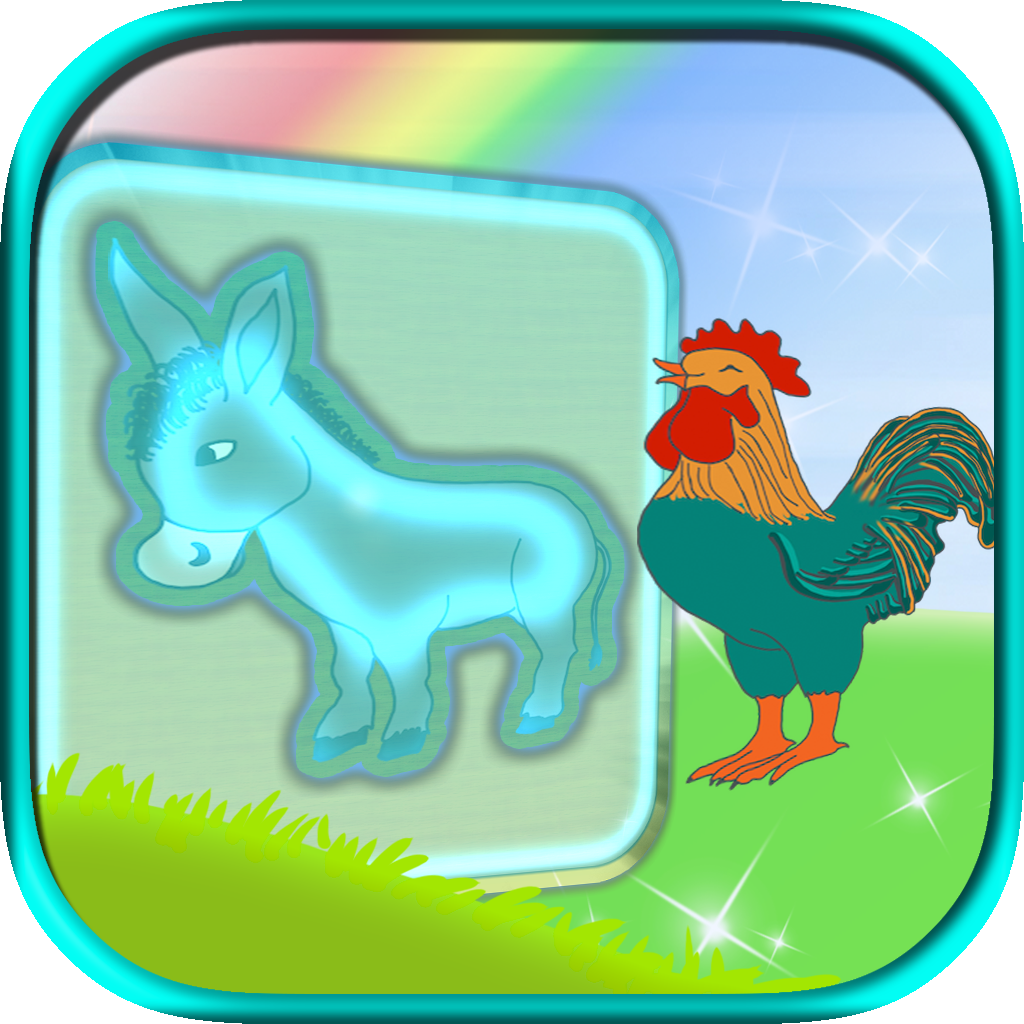 Farm Wood Match Puzzle - Farm Animals Match Game icon