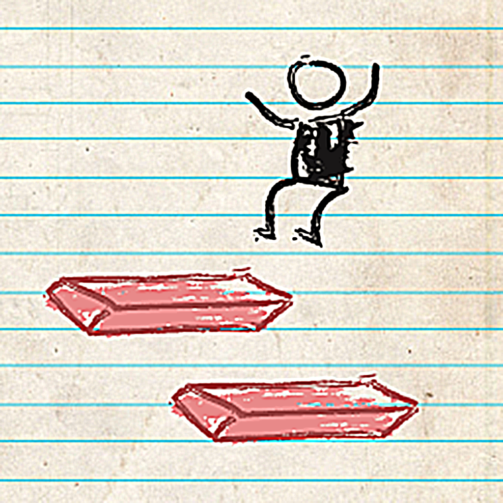 Stickman Jump - Amazing Doodle Hop Between Bricks icon