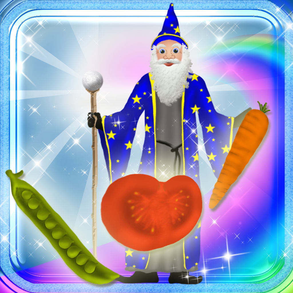 123 Learn Vegetables Magical Kingdom - Food Learning Experience Catch Game icon