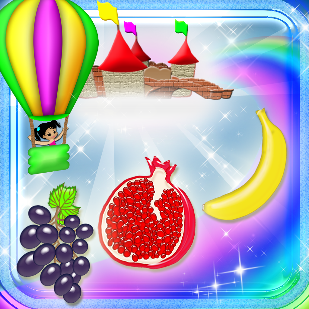 123 Learn Fruits Magical Kingdom - Food Learning Experience Simulator Game icon