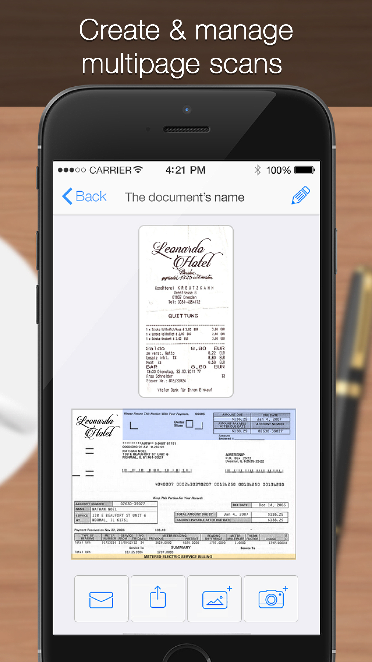 iScanner Pro - Mobile PDF Scanner to Scan Documents, Receipts, Biz Cards, Books screenshot-3